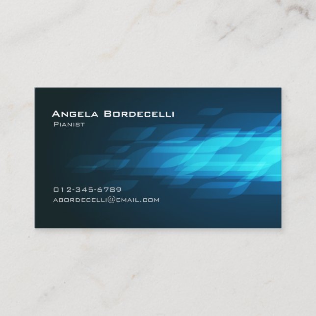 Pianist Business Card Flashback (Front)