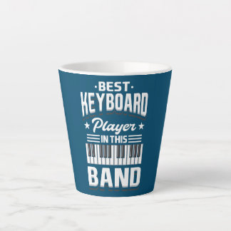 Pianist Design For Piano Player Best Keyboard Latte Mug