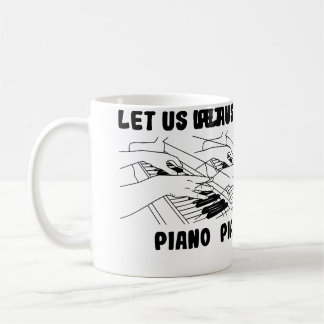 Pianist Design Grand Piano Coffee Mug
