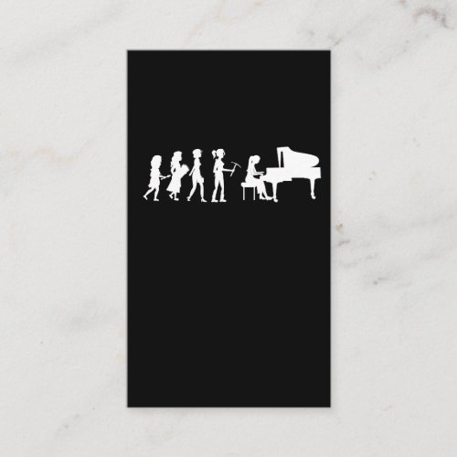 Pianist Evolution Music Orchestra Piano Business Card