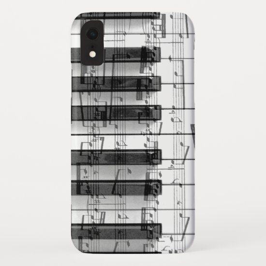 pianist keyboard piano music iPhone XR case