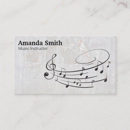 Pianist  Music Instructor  Notes Business Card