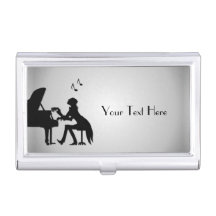 Pianist Personalized Business Card Case