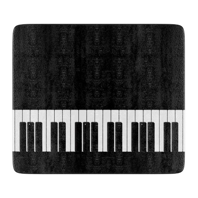 Pianist Piano Keyboard Black and White Keys Cutting Board (Front)