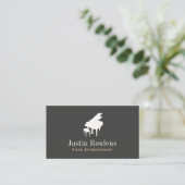 Pianist Piano Music Teacher Grand Piano Business Card (Standing Front)