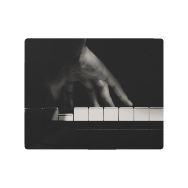Pianist's Hand Metal Print (Front)