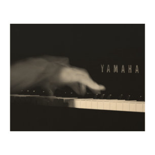 Pianist's Hand on Yamaha Piano Wood Wall Decor