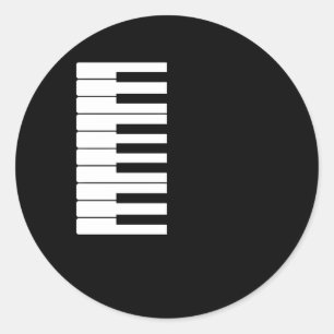 Piano 44Th Piano 1979 Classic Round Sticker