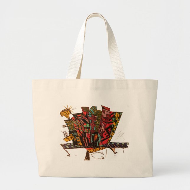 piano 916 ink large tote bag (Front)
