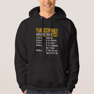 Piano Accompanist Hourly Rate Pianist Piano Musi Hoodie