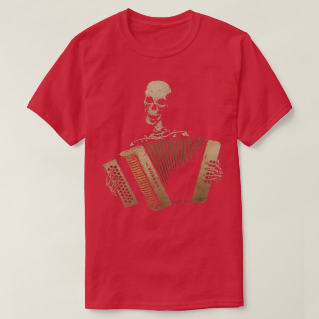 Piano Accordion Blues  T-Shirt (Design Front)