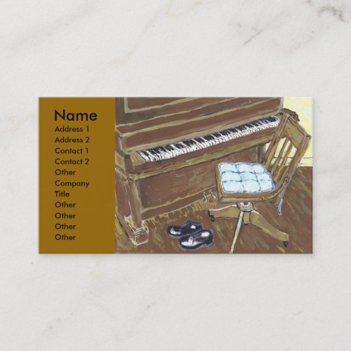 Piano and Chair, Business Card Templates
