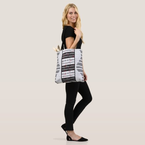 Piano and music score 2 tote bag