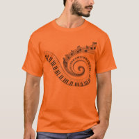 Piano and Musical Notes T-shirts