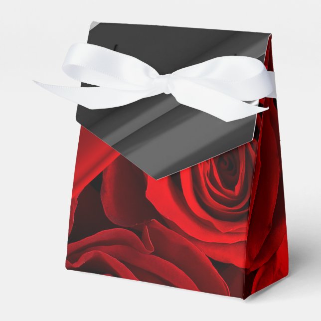 Piano and Roses Favor Boxes (Front Side)