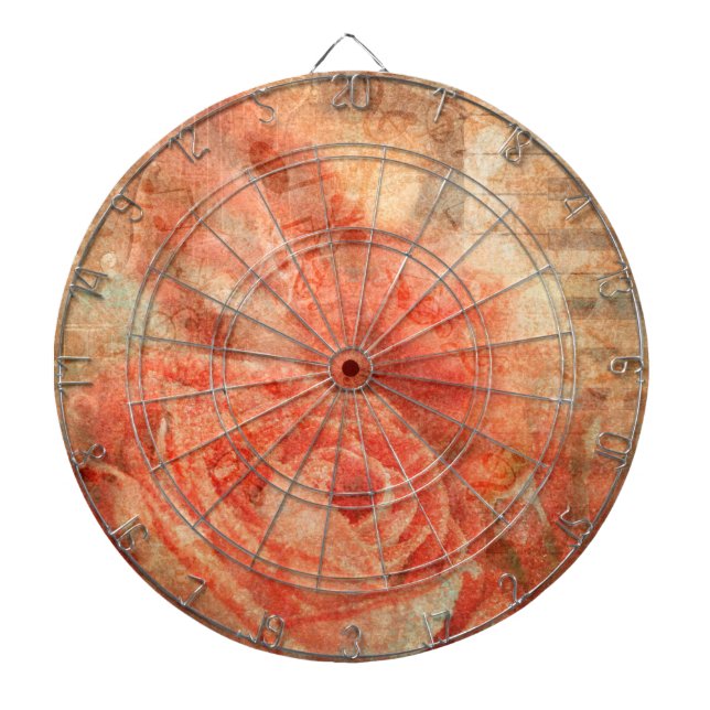 Piano and violin with music notes and rose dart board (Front)