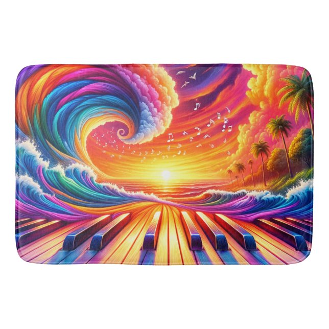 Piano Art Bath Mat (Front)