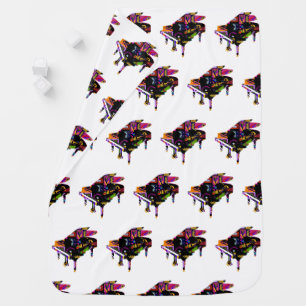 Piano Baby Blanket