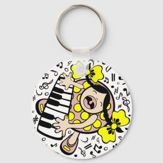 piano baby keychain