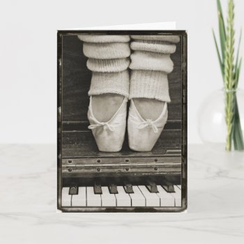 Piano Ballet Duet Card by erinphotodesign at Zazzle