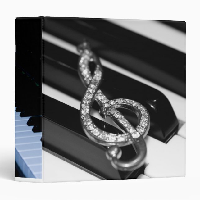 Piano Bar Design 2"2 3 Ring Binder (Front/Spine)