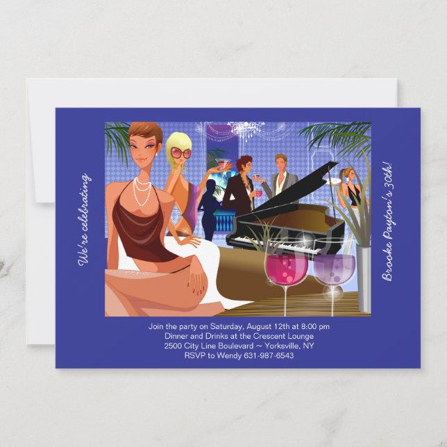 Piano Bar Invitation (Front)