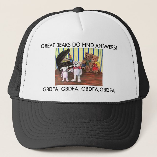 Piano Bears Hat for PIano Kids (Front)