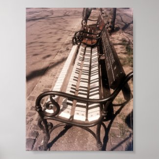 Piano Bench Poster