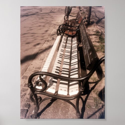 Piano Bench Poster