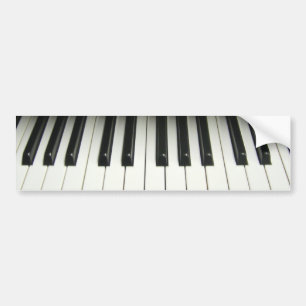 Piano Bumper Sticker