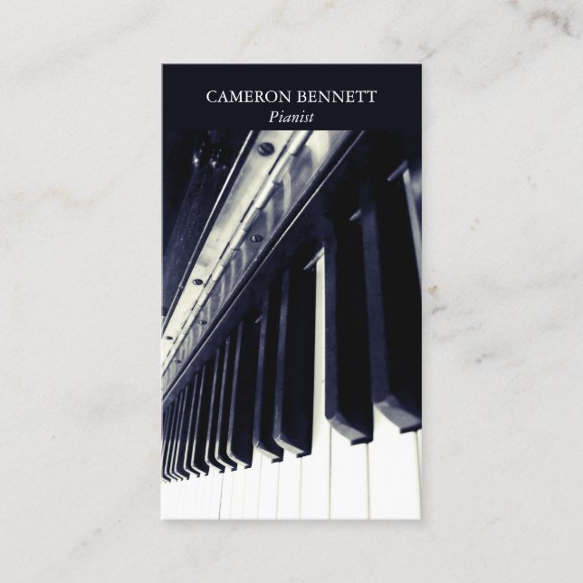 Piano Business Card (Front)