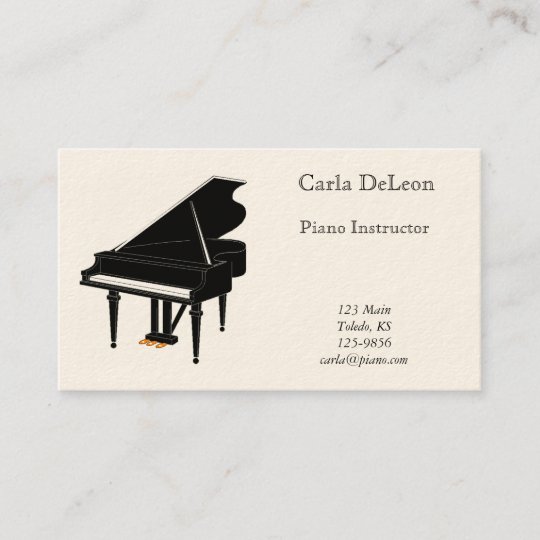 Piano Business Card