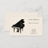 Piano Business Card (Front/Back)