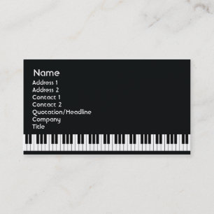 Piano - Business Card