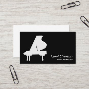 Piano Business Card by TerryBain at Zazzle