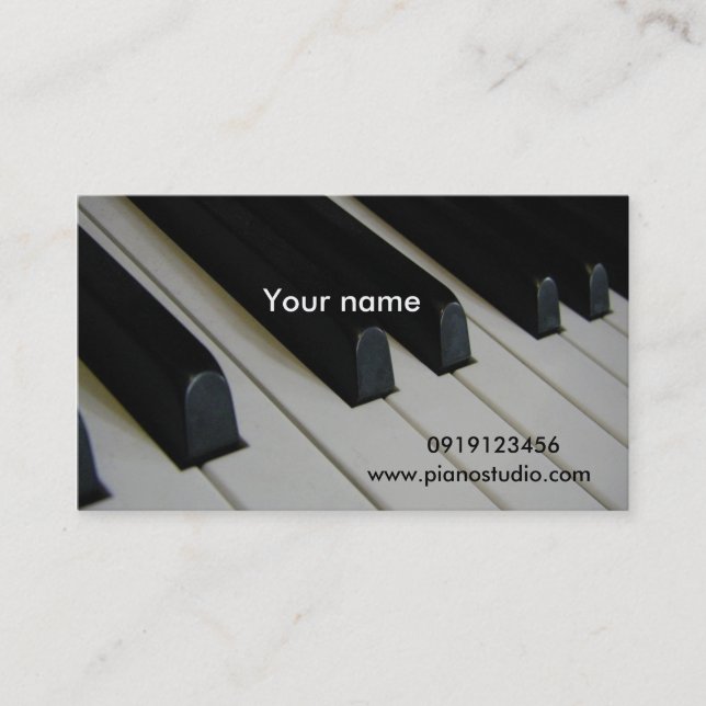 Piano/ Business Card (Front)