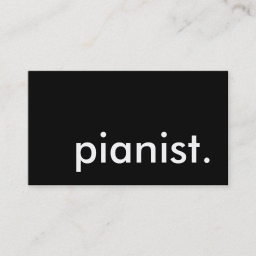 Customizable piano. business card template