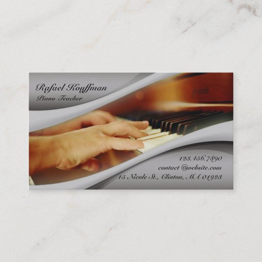 Piano Business Card At Vaneileenblog Blog