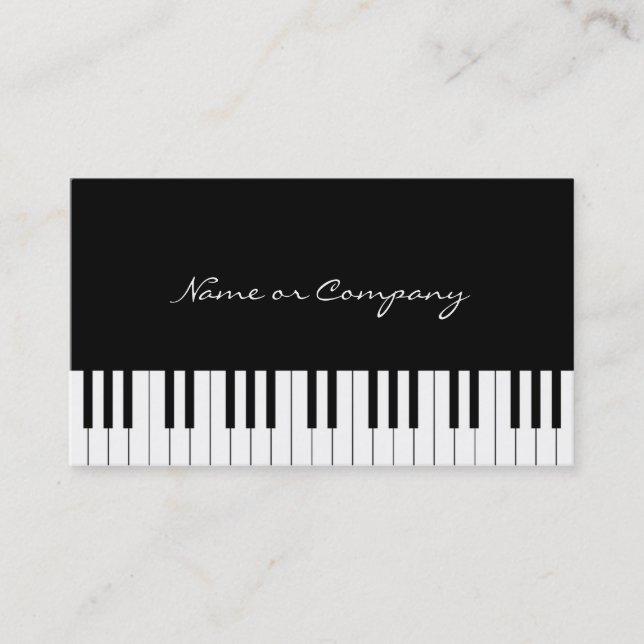 Piano Business Card (Front)