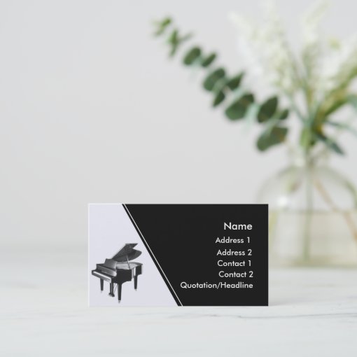 Piano Business Card Zazzle