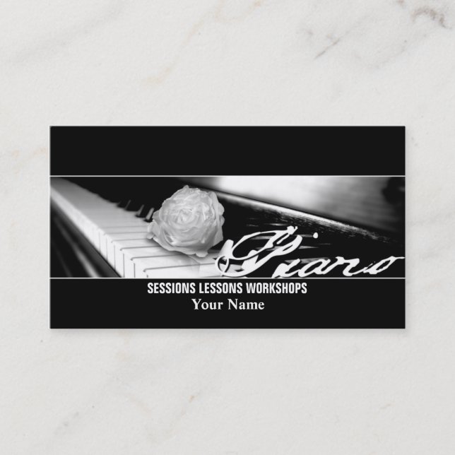 Piano - Business Card (Front)