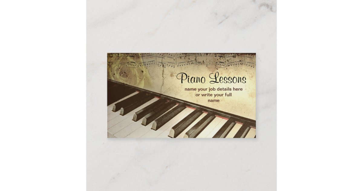 Piano Business Card