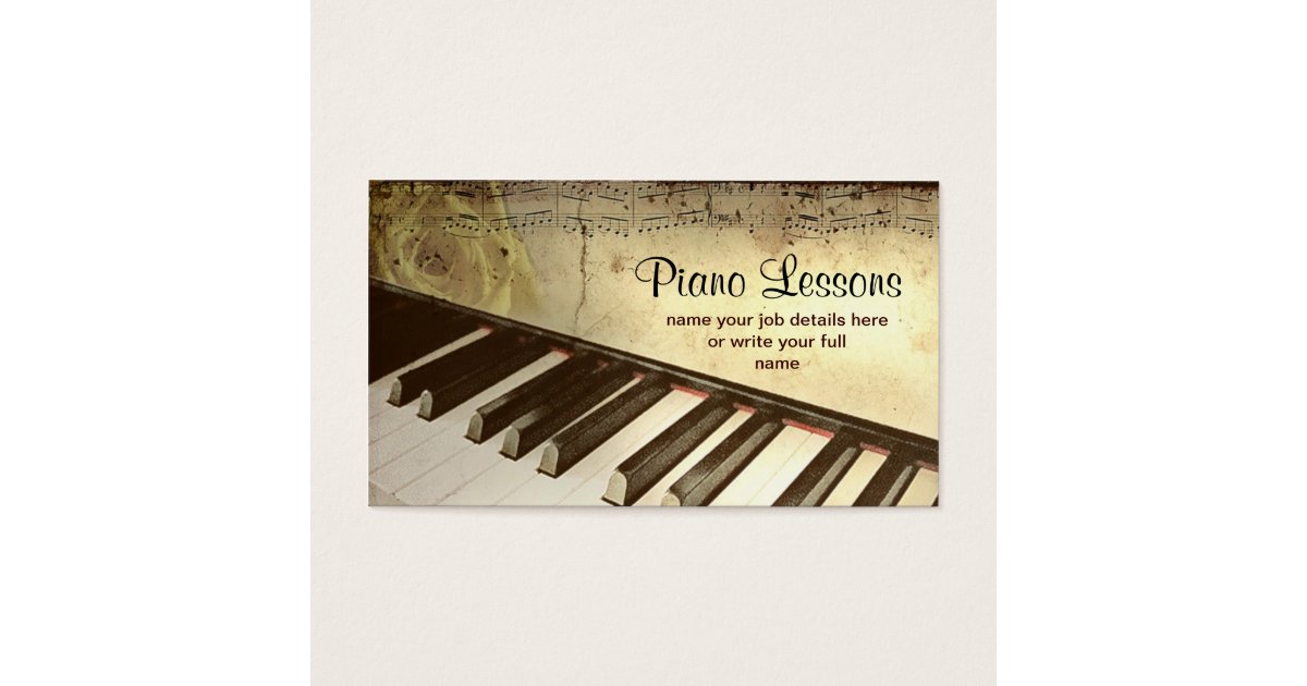 Piano Business Card