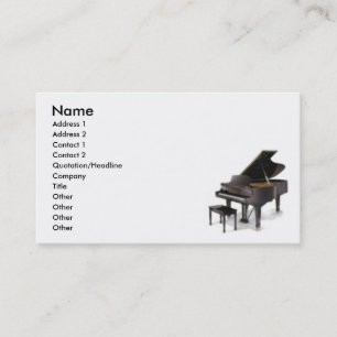 Piano Business Card