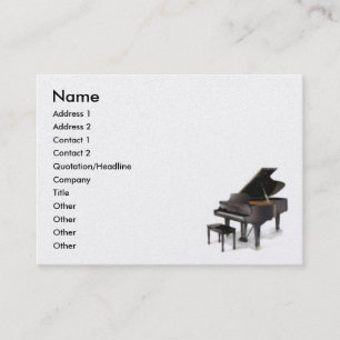 Piano Business Card