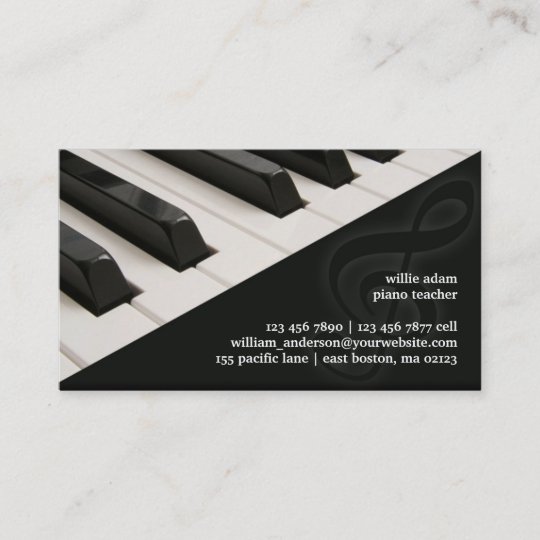 Piano Business Card