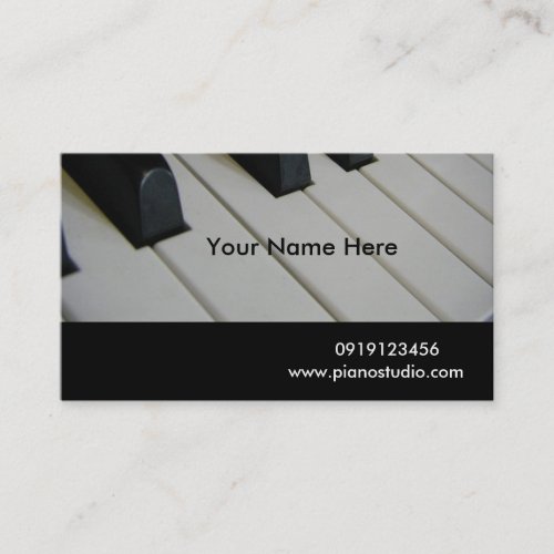 Piano Business Card