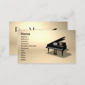 piano business card (Front/Back)