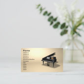 piano business card (Standing Front)