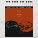 Piano Business Letterhead<br><div class="desc">Piano - Designed by Norman Reutter</div>